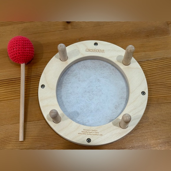 Monti Kids Montessori My First Drum toy - Picture 4 of 8